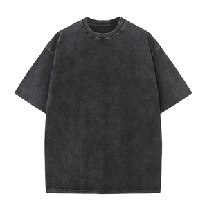 T-shirts en coton épais 100 %, séchage rapide, coupe ample, effet délavé, personnalisables, pour hommes, style vintage, surdimensionnés, 2026 - Product Image 2