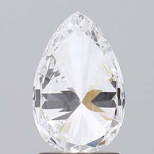 1.33 ct Poire Cut Lab-Grown Diamond IGI Certified F Color VS2 Clarity Lab-Stone - Product Image 3