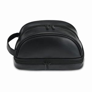 Trousse de toilette de voyage pour affaires sac de rangement pour outils de lavage en cuir fou sac à main pour cosmétiques - Product Image 1