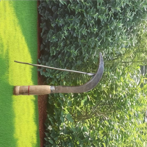 เคียวมือสแตนเลส Shree Devam Agrico ใบมีด 13 นิ้ว หนา 1.5 มม. น้ำหนักเบา 150 กรัม เครื่องตัดหญ้าแบบใช้มือ ด้ามพลาสติก/ไม้ - Product Image 1