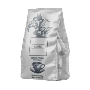 Poudre de café moulu torréfié de haute qualité en marque privée sac de 340g 80% Arabica 20% Robusta pour restaurants