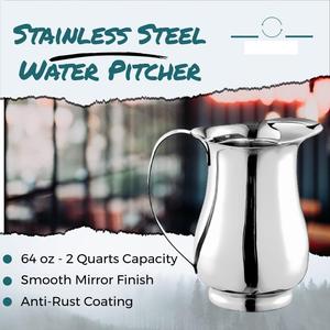 Pichet sophistiqué en acier inoxydable pour la distribution d'eau, présentation sur table, maisons d'époque modernes, intérieur écologique et durable - Product Image 4