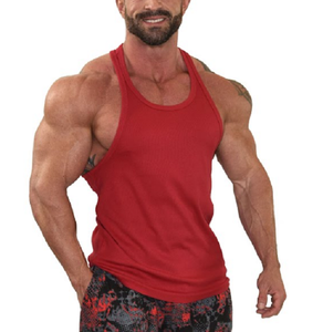 Haute qualité hommes été débardeur décontracté Fitness Gym Fitness débardeur du Bangladesh tricoté armure dentelle décoration sans manches - Product Image 2