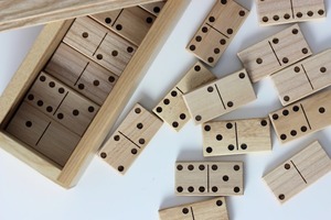 Jeu de dominos en bois de style animal poli personnalisé - Jouets classiques écologiques pour cadeaux de vacances - Product Image 4