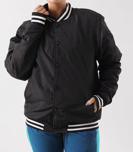 Vestes de baseball en coton pour hommes, taille plus, avec col montant, logo sur le devant, boutons en corne, imperméables, personnalisées en gros - Product Image 3