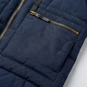Parka à capuche pour homme, respirante, doublée en coton et polaire, avec doublure matelassée en nylon, imprimée, thermique, pour l'extérieur et formelle - Product Image 5