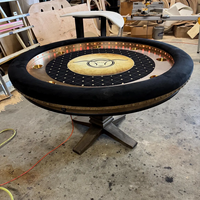 Table de poker personnalisée de luxe Boîtes de dépôt de haute qualité Porte-gobelet Table de poker de casino à 10 joueurs pour jeu d'argent