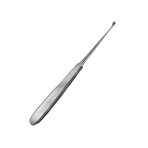 Cureta de hueso de alta calidad recta 180 mm 7 pulgadas mango ergonómico ancho 4,4mm cureta de hueso quirúrgico reutilizable no estéril - Product Image 2