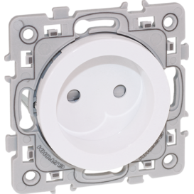 Prise carrée 2 pièces blanche avec griffes Fiches et douilles de qualité supérieure - Product Image 1