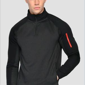 Chemise de chasse tactique à manches longues et fermeture éclair 1/4 pour hommes, pull décontracté pour la randonnée en plein air, haut de costume grenouille Ripstop - Product Image 2