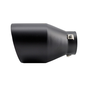 Terminal redondo de 76 mm inclinado de acero inoxidable negro - Product Image 3