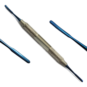 Kit d'instruments de procédure d'implant de chirurgie de tunnel de gomme de sinus parodontal ascenseurs embouts enduits de titane bleu dentaire Kit de 6 pièces - Product Image 2