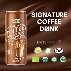 Café glacé de haute qualité 250 ml Boisson au café Faible teneur en matières grasses Échantillon gratuit Fabrication de boissons en provenance du Vietnam Marque privée OEM/ODM - Product Image 3