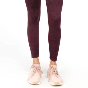 New Arrival Plus Size Women Mid <b>Leggings</b> Pants Best Material Workout Sportswear Acid Wash Solid <b>Pattern</b> Quick Dry Breathable - Product Image 5