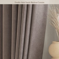 Tissu occultant lourd pour rideaux, draperie unie pour fenêtre, textile pour salon et chambre, sur mesure, vente en gros