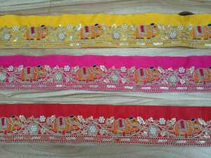 Tela de Encaje Bordado Floral de Lujo para Vestidos de Novia, Ribete de Encaje Bordado Premium para Prendas y Alta Costura - Product Image 4