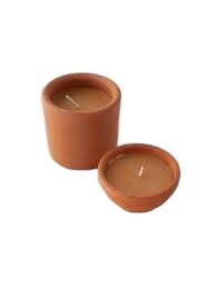 Porte-bougies en terre cuite x-mas/bougies en terre cuite/bougie en terre cuite votive pilier de bougie en terre cuite cadeau de retour pour mariage - Product Image 4