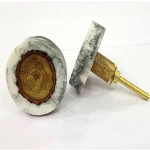 Boutons de tiroir et de porte en résine, bois et laiton, personnalisables en couleur et en design, pour cuisine et hôtel - Vente flash - Product Image 4