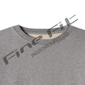 Oversized Basics Cotton Blended Sherpa <b>Lined</b> Crewneck Sweatshirt Winter <b>Fleece</b> Pullover <b>Jumper</b> Casual Long Sleeve Plain Dyed - Product Image 5