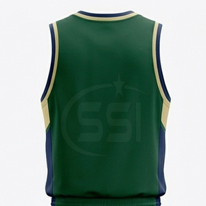 Uniforme de Baloncesto para Hombre, Último Modelo, Diseño Nuevo, Sin Mangas, Transpirable, Poliéster, Colores y Tallas Personalizables, Servicio OEM de Alta Calidad - Product Image 4