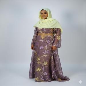 New Arrival Latest Trending Somalian <b>Velvet</b> Dirac <b>Dress</b> for Girls Jacquard Floral Pattern Wedding Fabric 100% Silk - Product Image 1