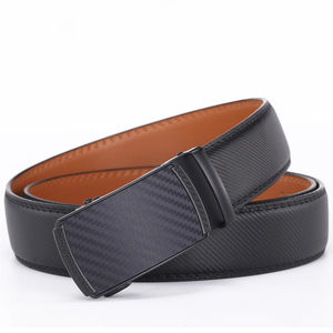 Ceinture en cuir véritable souple originale avec logo personnalisé pour hommes - Product Image 3