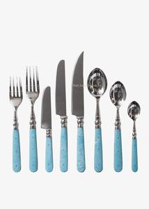 Ensembles de couverts élégants en acier inoxydable avec poignée en os bleu ciel pour la maison et le mariage Ensembles de couverts de table - Product Image 6