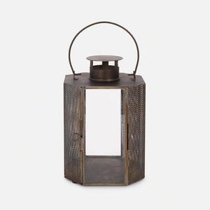 High Quality <b>Silver</b> Metal Candle Stand Handmade Top Selling <b>Lantern</b> New Style Luxury Candle Holder for Christmas - Product Image 1