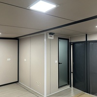 Maison conteneur portable, acier préfabriqué, mobile sur roues, kit plat, de petite taille à luxe, pour logement, bureau et usage extérieur