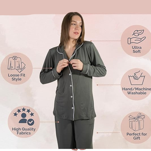 Vêtements de nuit à manches longues pour femmes Soft Modal Classic Fashion Casual High Quality - Product Image 2