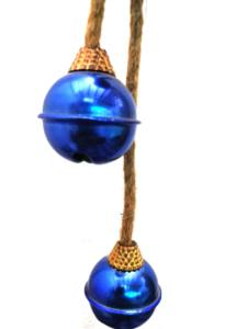 Juego de 3 Campanas Navideñas Redondas Modernas de 45 mm, Doradas y Negras, con Diseño de Árbol Gungroo, Decoración Plateada, Escultura de Hierro Pintada para Colgar - Product Image 5