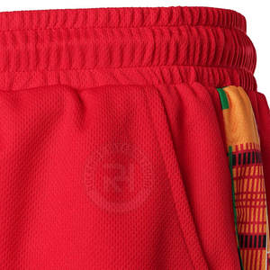 Pantalones cortos de gimnasio para hombre, último diseño, algodón, poliéster, informal, patrón sólido, elástico, cierre medio, tamaño adulto, fabricación paquistaní - Product Image 5