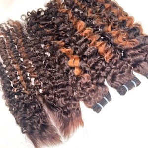 Extensiones de cabello de color rizado birmano, cabello humano vietnamita, superventas en nuestra fábrica - Product Image 5