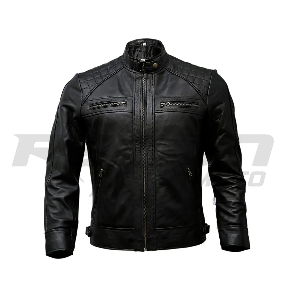 最新ファッションレザージャケット高品質クラシックメンズレザージャケットメンズオートバイレザージャケット