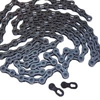 Chaîne de vélo de route VTT TIPSUM X11SL avec revêtement diamanté DLC, 11 vitesses, 116 maillons, 230 g, noir