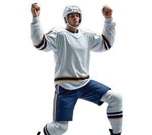 Jersey de Hockey sobre hielo personalizado con logotipo bordado por sublimación de poliéster 100% cosido superior de alta calidad, ropa transpirable - Product Image 1