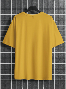 Nouveau Design 100% coton Jogging Gym t-shirt coupe ample lavage à l'acide équipage Fitness hommes manches courtes surdimensionné t-shirt Style formel - Product Image 2