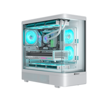 KINPOWER Factory Direct Sale Computer Case Mid Tower Tempered Glass High End Gaming PC Case