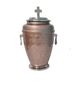 โกศโลหะสำหรับเผาเถ้ากระดูกแบบวินเทจสีน้ำตาลสไตล์อเมริกันขี้เถ้าโลหะดีไซน์ล่าสุด - Product Image 4