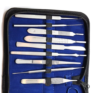 SURGICAL German 14 INSTRUMENTS + 40 BLADES TOTAL 54 <b>PC</b> MINOR SURGERY DISSECTION <b>SET</b> / STUDENT DISSECTING KIT 2026 - Product Image 2