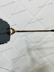 Lunettes de soleil sans monture en argent 925 avec diamants Moissanite, verres photochromiques, légères et confortables pour unisexe - Product Image 2