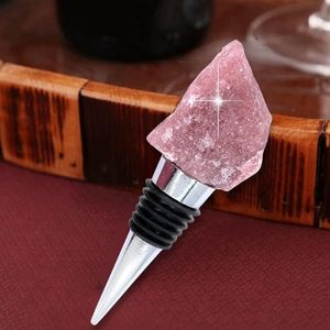 Bouchon de vin réutilisable en forme de diamant Bouchon de cristal Anti-fuite Garder frais Convient pour la maison Hôtels Clubs Bars Lieux de mariage - Product Image 1