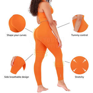 Hecho en Pakistán Mujeres Legging Moda Estilo Mujeres Yoga Legging Venta al por mayor Cintura elástica Mujeres Yoga Leggings - Product Image 4