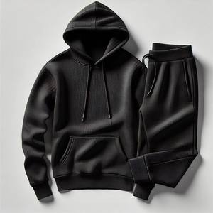 ชุดกีฬา unisex ชุดวอร์มผ้าฝ้าย50% 50% โพลีเอสเตอร์ฤดูหนาวเสื้อวอร์มคู่ออกแบบได้ตามต้องการ - Product Image 4