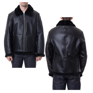 2025 Premium Men's Comfortable Stand Collar Front Custom Logo Printed <b>Winter</b> <b>Leather</b> <b>Jacket</b> OEM Serviced High-quality - Product Image 3