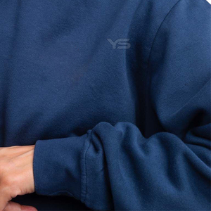 Nouvel arrivage de pulls surdimensionnés à manches longues en coton pour hommes pullover sweat-shirt à col rond vierge sérigraphie personnalisée - Product Image 4