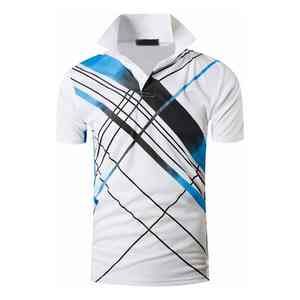 เสื้อโปโลสำหรับผู้ชายชุดยูนิฟอร์มผ้าฝ้ายธรรมดา - Product Image 5