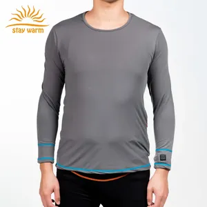 Pyjama chauffant électrique USB OEM pour l'hiver, sous-vêtements thermiques chauffants avec coussinets chauffants en fibre de carbone - Product Image 5