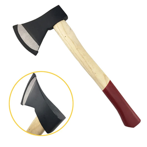 Hacha de Acero al Carbono Forjado Pulido A613 de 600g, Cabeza de Hacha de Acero con Alto Contenido de Carbono y Mango de Madera para Cortar y Abatir Árboles, Tipo Hacha - Product Image 6