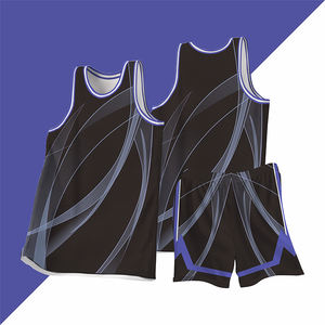 Ensemble de maillots de basket-ball pour hommes de qualité supérieure Logo personnalisé Vêtements de sport respirants Uniforme de basket-ball confortable - Product Image 4
